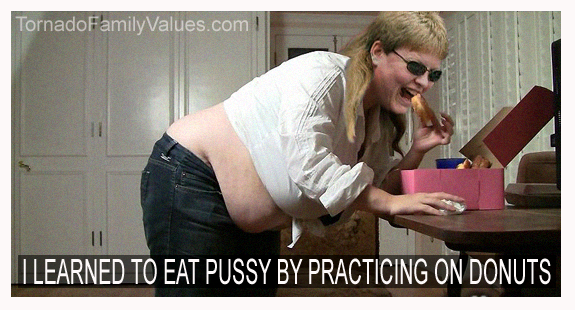 Practice Pussy Eating with Donuts